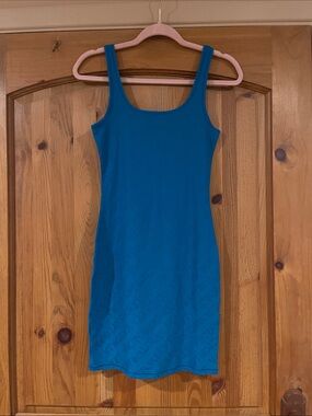 Victoria's Secret Teal Scoop Neck Mini Dress